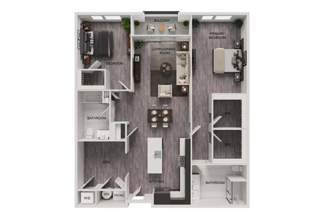 D-1 Floor Plan at The Franklin at Westfield, Westfield